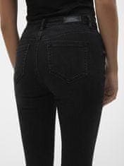 Vero Moda Dámske džínsy VMFLASH Skinny Fit 10298722 Black Denim (Veľkosť XXL/34)