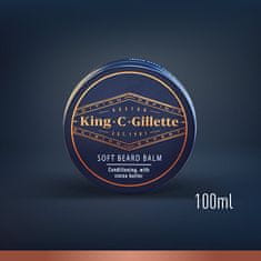 Gillette Zmäkčujúci balzam na fúzy King (Soft Beard Balm) 100 ml