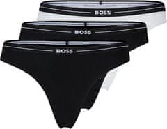 Hugo Boss 3 PACK - dámske tangá BOSS 50510030-120 (Veľkosť L)