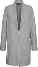 Vero Moda Dámsky kabát VMDAFNE Regular Fit 10300265 Light Grey Melange (Veľkosť L)