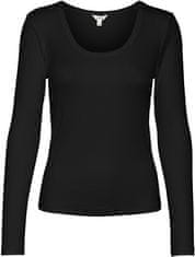 Vero Moda Dámske tričko VMIRWINA Tight Fit 10300894 Black (Veľkosť M)