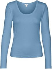 Vero Moda Dámske tričko VMIRWINA Tight Fit 10300894 Dusk Blue (Veľkosť L)