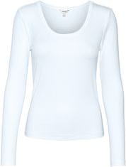 Vero Moda Dámske tričko VMIRWINA Tight Fit 10300894 Bright White (Veľkosť M)