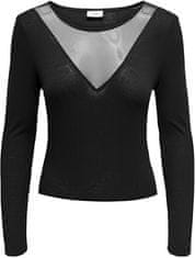 Jacqueline de Yong Dámske tričko JDYKIRSA Regular Fit 15320228 Black (Veľkosť S)