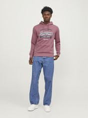 Jack&Jones Pánska mikina JELOGO Standard Fit 12233597 Mesa Rose (Veľkosť L)