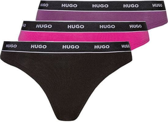 Hugo Boss 3 PACK - dámske tangá HUGO 50480150-985