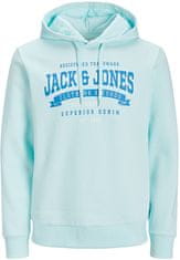 Jack&Jones Pánska mikina JJELOGO Standard Fit 12233597 Soothing Sea (Veľkosť L)