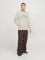 Jack&Jones Pánska mikina JJZURI Standard Fit 12247796 Moonbeam (Veľkosť L)