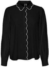 Vero Moda Dámska košeľa VMGIGI Regular Fit 10303039 Black (Veľkosť L)