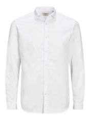 Jack&Jones Plus Pánska košeľa JPRBLACARDIFF Loose Fit 12235157 White (Veľkosť 5XL)