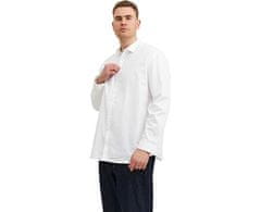 Jack&Jones Plus Pánska košeľa JPRBLACARDIFF Loose Fit 12235157 White (Veľkosť 5XL)