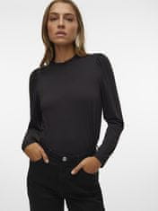 Vero Moda Dámske tričko VMCAROL Regular Fit 10300936 Black (Veľkosť L)