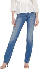 ONLY Dámske džínsy ONLALICIA Straight Fit 15258103 Medium Blue Denim (Veľkosť 27/34)