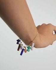 PDPAOLA Slušivý pozlátený prívesok Lapis Lazuli Charms CH01-094-U