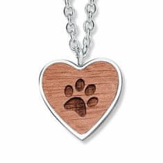 Originálny oceľový náhrdelník s labkou Wooden Paw 30418.W2.E.36