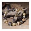 Elegantný náramok Tiger & Pearl s 24-karátovým zlatom v perlách Lampglas BCU74