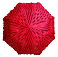 Blooming Brollies Dámsky skladací dáždnik Polka with Frills and Sparkles BCFPOLRD