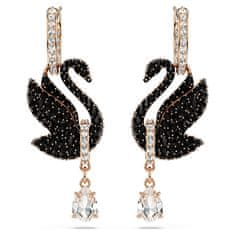 Swarovski Úchvatné labutie náušnice 2v1 s kryštálmi Iconic Swan 5678047