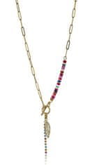 Emily Westwood Hravý pozlátený náhrdelník s korálkami Annie EWN23076G