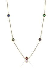 Emily Westwood Pozlátený náhrdelník s farebnými kryštálmi Phoebe EWN23095G