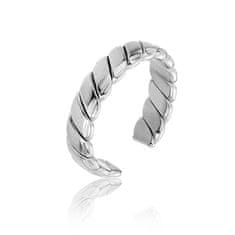 Marc Malone Otvorený oceľový prsteň Morgan Silver Ring MCJ.R1025