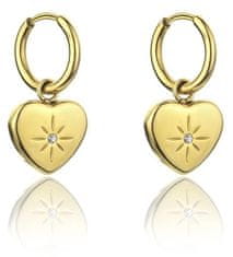 Marc Malone Krásne pozlátené náušnice Celine Gold Earrings MCE23147G