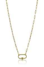 Marc Malone Originálny pozlátený náhrdelník Hailey Gold Necklace MCN23016G