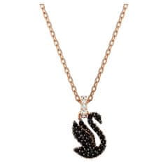 Swarovski Pôvabný bronzový náhrdelník s kryštálmi Iconic Swan 5678046