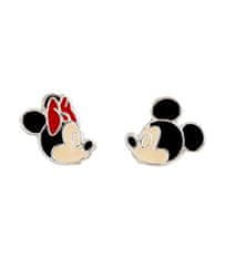 Disney Strieborné náušnice kôstky Mickey and Minnie Mouse ES00087SL.CS