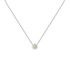 Morellato Pôvabný strieborný náhrdelník s kytičkou Tesori SAIW185