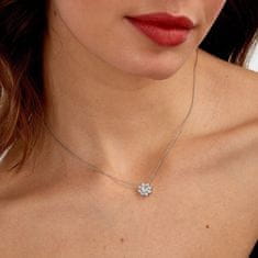 Morellato Pôvabný strieborný náhrdelník s kytičkou Tesori SAIW184
