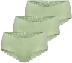 ONLY 3 PACK - dámske nohavičky ONLCHLOE 15257469 Subtle Green (Veľkosť S)