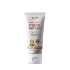 WoodenSpoon Opaľovacie telové mlieko Mango Baby & Family SPF 50 (Tanning Body Lotion) 100 ml