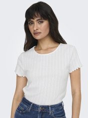 ONLY Dámske tričko ONLCARLOTTA Tight Fit 15256154 White (Veľkosť M)