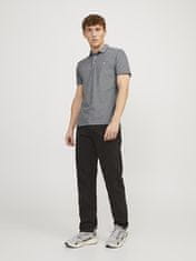 Jack&Jones Pánske polo tričko JJEPAULOS Slim Fit 12136668 Anthracite (Veľkosť XL)