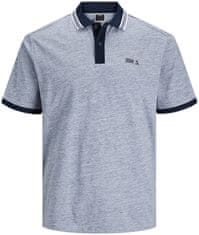 Jack&Jones Pánske polo tričko JCOMELANGE Standard Fit 12252394 Navy Blazer (Veľkosť S)