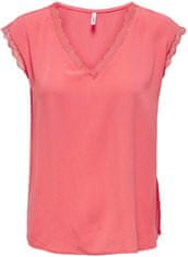 ONLY Dámske tričko ONLJASMINA Regular Fit 15252241 Rose Of Sharon (Veľkosť M)
