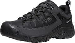 KEEN Pánske kožené tenisky Targhee III Wp 1028128 triple black (Veľkosť 42)