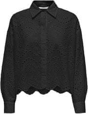 ONLY Dámska košeľa ONLVALAIS Loose Fit 15269568 Black (Veľkosť L)