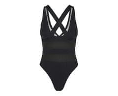 Vero Moda Dámske jednodielne plavky VMELAINE 10308194 Black (Veľkosť M)
