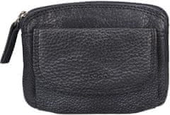 Lagen Kožená mini peňaženka-kľúčenka 786-382/R -CHARCOAL