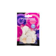 STALEKS Náhradný brúsny papier pre pedikérsky kotúč Pre M hrubosť 80 (White Refill Pads for Pedicure Disc) 5