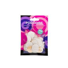 STALEKS Náhradný brúsny papier pre pedikérsky kotúč Pre M hrubosť 100 (White Refill Pads for Pedicure Disc)