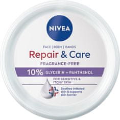 Nivea Hydratačný telový krém pre citlivú pokožku Repair & Care 400 ml