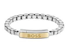 Hugo Boss Nadčasový pánsky bicolor náramok z ocele Devon 1580597 (Dĺžka 19 cm)