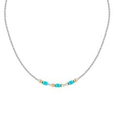 Morellato Oceľový bicolor náhrdelník s korálkami Colori SAXQ05