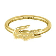 Lacoste Originálny pozlátený prsteň Crocodile 2040054 (Obvod 56 mm)