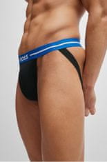 Hugo Boss 3 PACK - pánske slipy BOSS JOCK STRAP 50514965-965 (Veľkosť L)