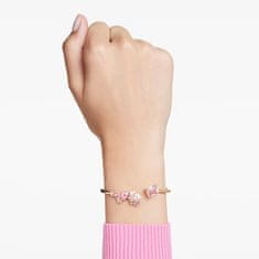 Swarovski Pevný otvorený náramok s kryštálmi Gema Sakura 568848 (Dĺžka 16 cm)