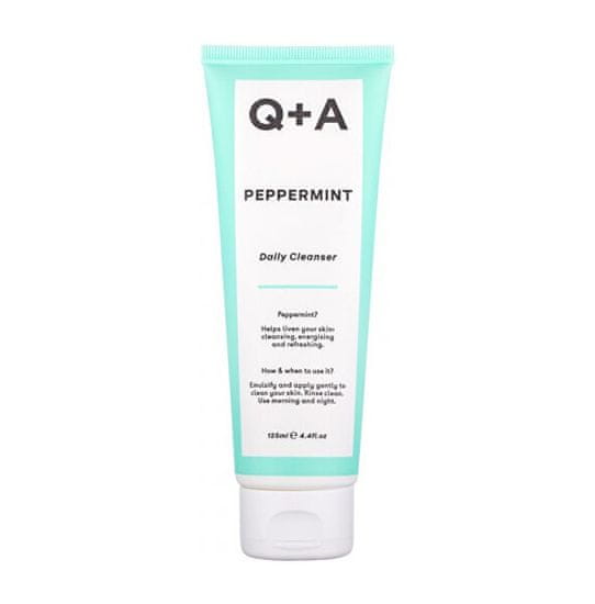 Q+A Čistiaci gél s mätou Peppermint (Daily Cleanser) 125 ml